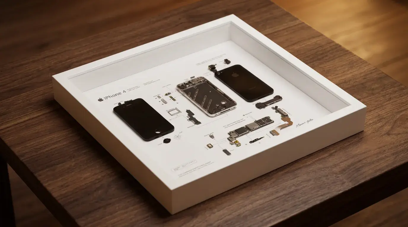 Bestel online handgemakte apple frame licht hout